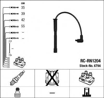 Комплект дротів запалення NGK 6794