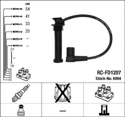 Комплект дротів запалення NGK 6984