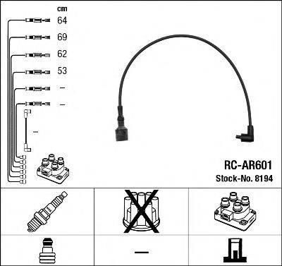 Комплект дротів запалення NGK 8194