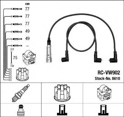 Комплект дротів запалення NGK 8618