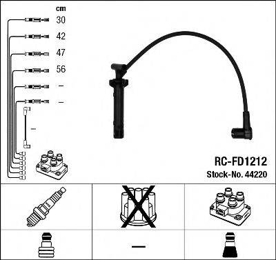 Комплект дротів запалення NGK 44220