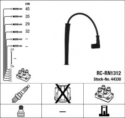 Комплект дротів запалення NGK 44330