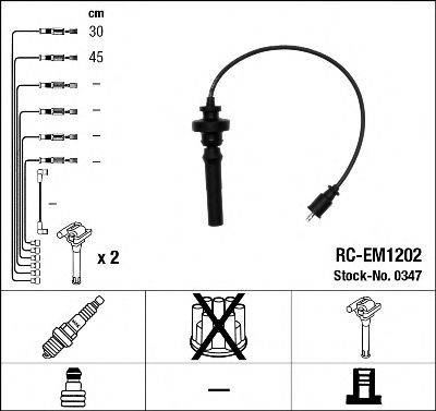 Комплект дротів запалення NGK 0347