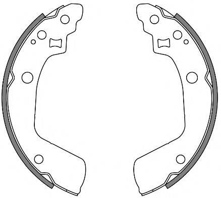 Комплект гальмівних колодок REMSA 4241.00