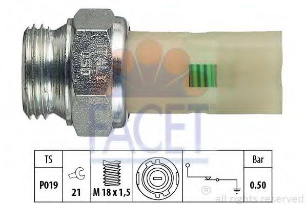 Датчик тиску масла FACET 7.0075