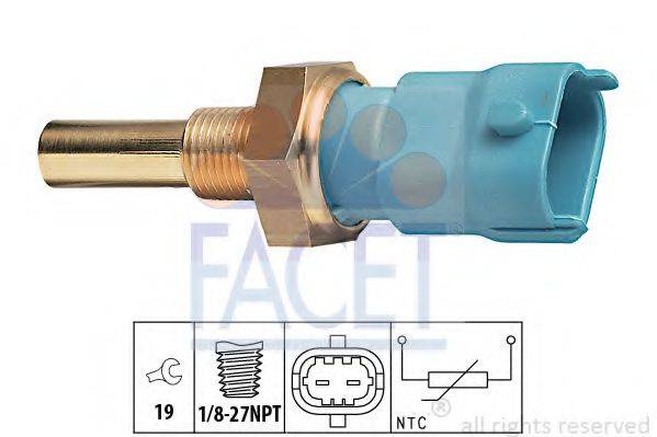 Датчик, температура охолоджуючої рідини FACET 7.3263