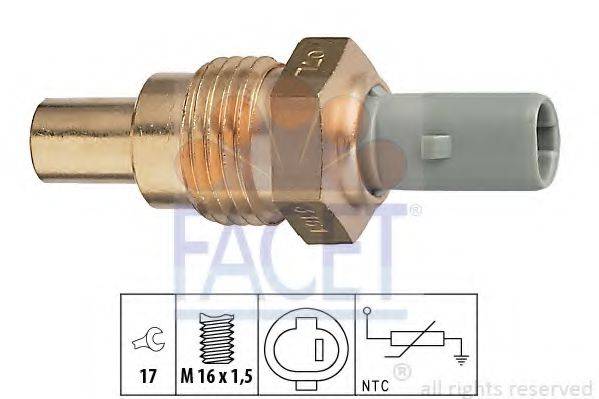 Датчик, температура охолоджуючої рідини FACET 7.3161