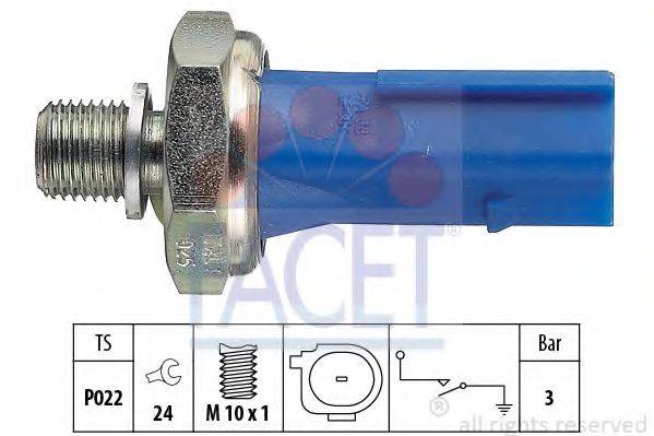 Датчик тиску масла FACET 7.0212