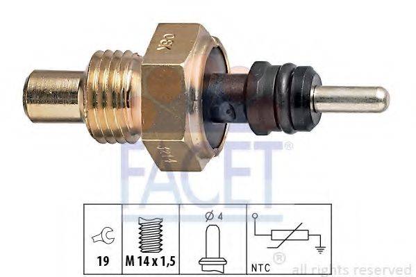 Датчик, температура охолоджуючої рідини FACET 7.3214