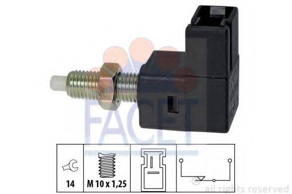 Вимикач ліхтаря сигналу гальмування; Вимикач, привід зчеплення (Tempomat) FACET 7.1300