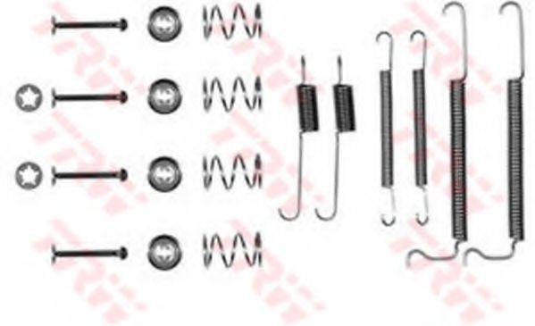 Комплектуючі, гальмівна колодка TRW SFK115