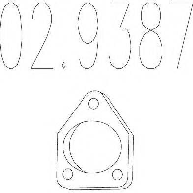 Прокладка, труба вихлопного газу MTS 02.9387