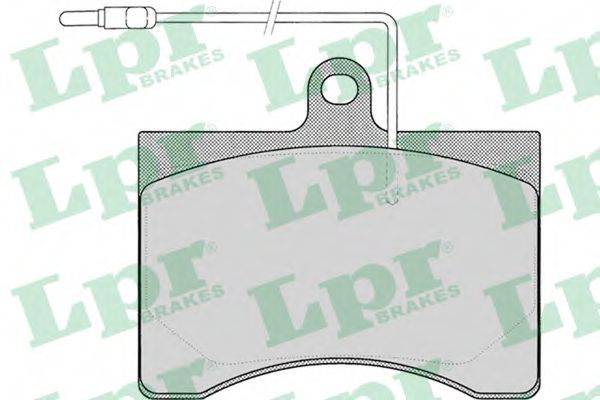 Комплект гальмівних колодок, дискове гальмо LPR 05P008