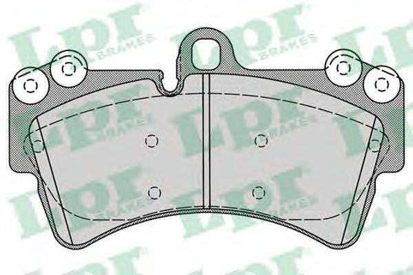 Комплект гальмівних колодок, дискове гальмо LPR 05P1257