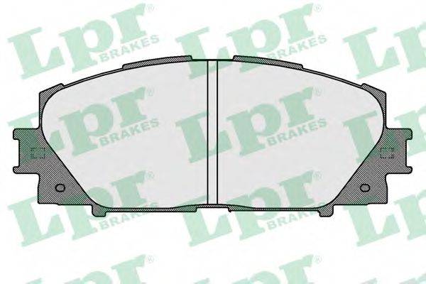 Комплект гальмівних колодок, дискове гальмо LPR 05P1529
