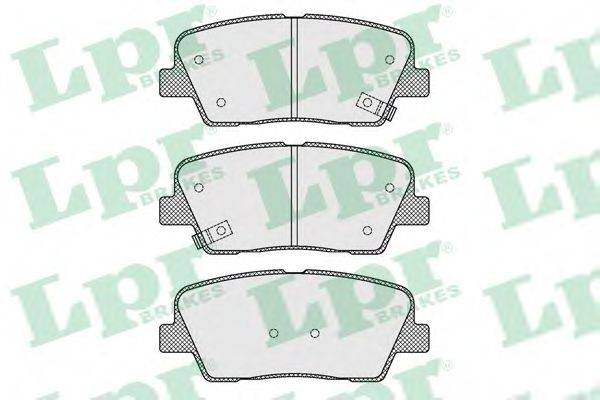 Комплект гальмівних колодок, дискове гальмо LPR 05P1625