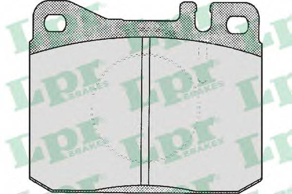 Комплект гальмівних колодок, дискове гальмо LPR 05P211