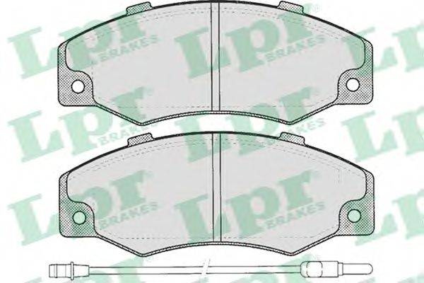 Комплект гальмівних колодок, дискове гальмо LPR 05P276