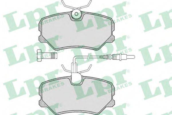 Комплект гальмівних колодок, дискове гальмо LPR 05P293