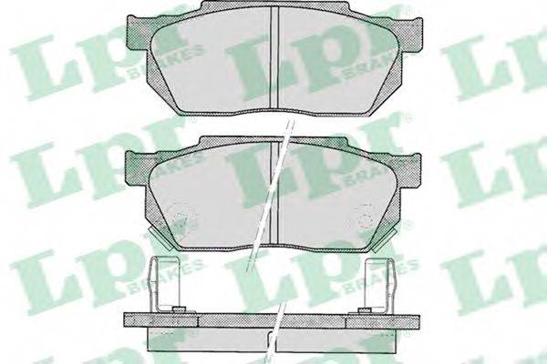 Комплект гальмівних колодок, дискове гальмо LPR 05P322