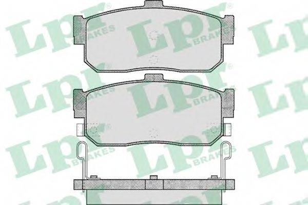 Комплект гальмівних колодок, дискове гальмо LPR 05P602