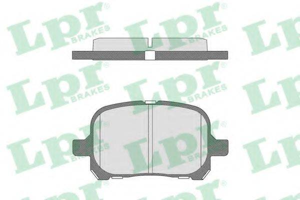 Комплект гальмівних колодок, дискове гальмо LPR 05P712