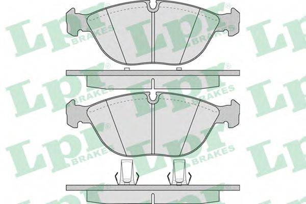 Комплект гальмівних колодок, дискове гальмо LPR 05P881