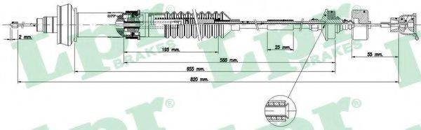 Трос, управління зчепленням LPR C0153C