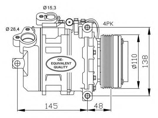 Компресор, кондиціонер NRF 32465