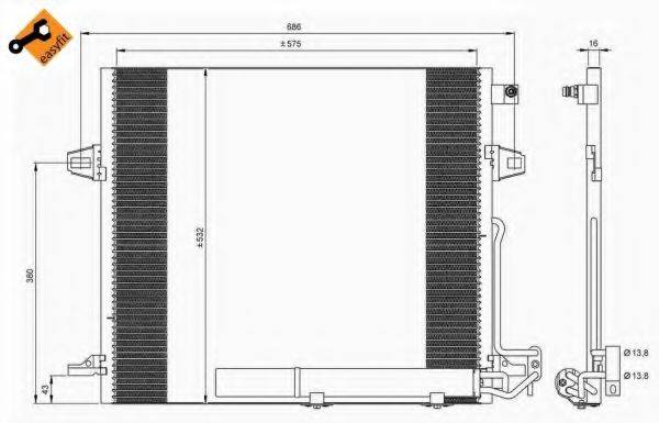 Конденсатор, кондиціонер NRF 35618