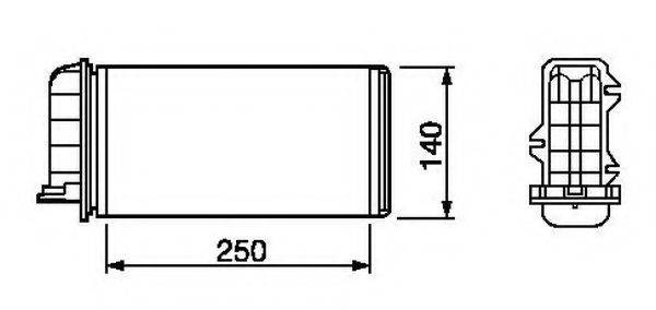 Теплообмінник, опалення салону NRF 53219