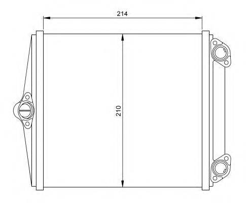 Теплообмінник, опалення салону NRF 54248