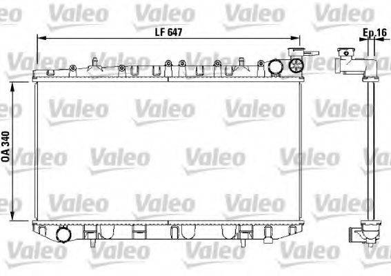 Радіатор, охолодження двигуна VALEO 731659