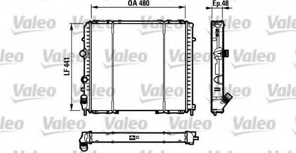 Радіатор, охолодження двигуна VALEO 732072