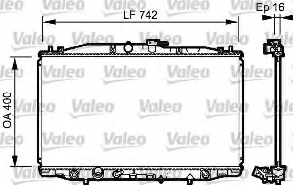 Радіатор, охолодження двигуна VALEO 735049