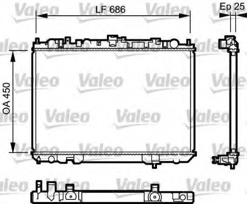 Радіатор, охолодження двигуна VALEO 735081