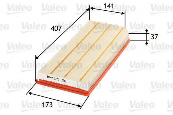 Повітряний фільтр VALEO 585356