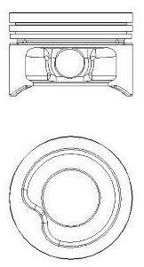 Поршень NURAL 87-307100-20