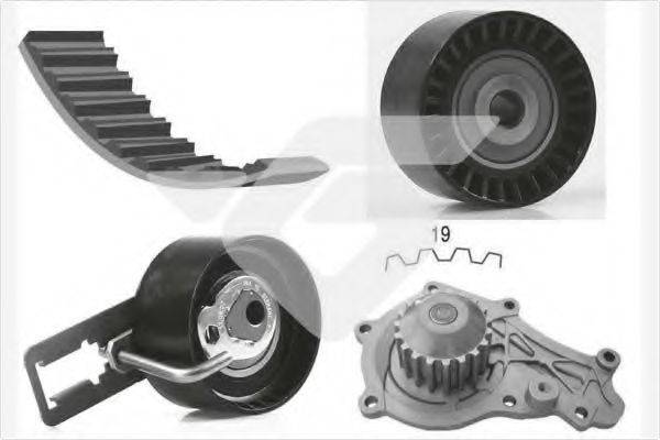 Водяний насос + комплект зубчастого ременя HUTCHINSON KH 450WP64