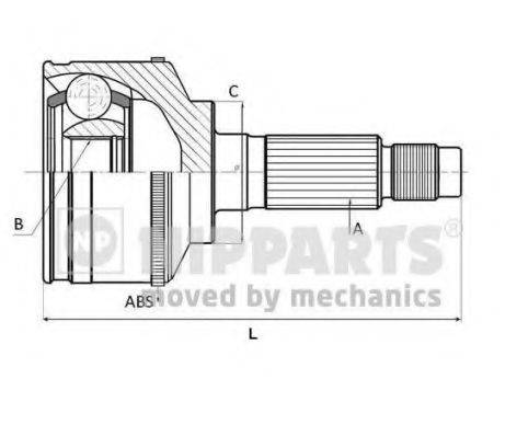 Шарнірний комплект, приводний вал NIPPARTS J2820500