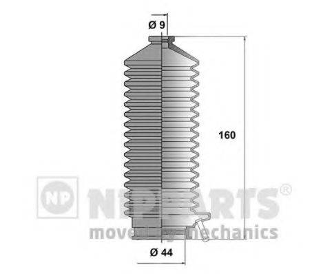 Комплект пильника, рульове управління NIPPARTS J2842007