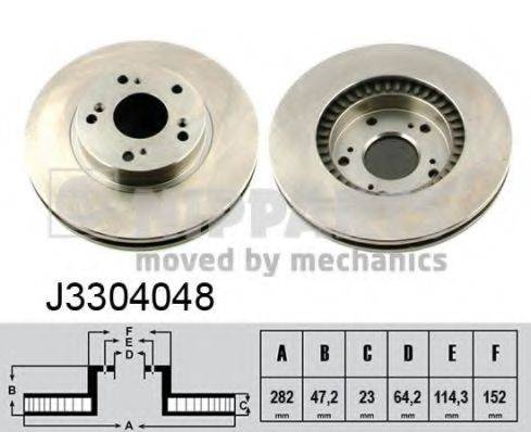 гальмівний диск NIPPARTS J3304048