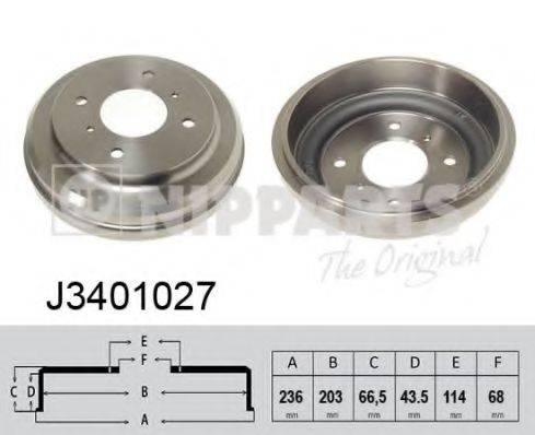 Гальмівний барабан NIPPARTS J3401027