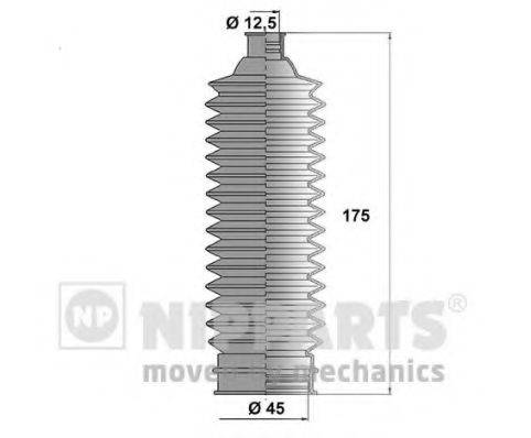 Комплект пильника, рульове управління NIPPARTS N2844023