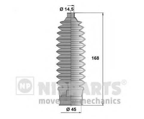 Комплект пильника, рульове управління NIPPARTS N2847012