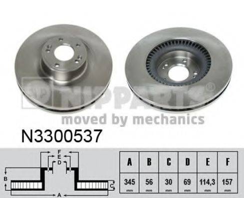 гальмівний диск NIPPARTS N3300537