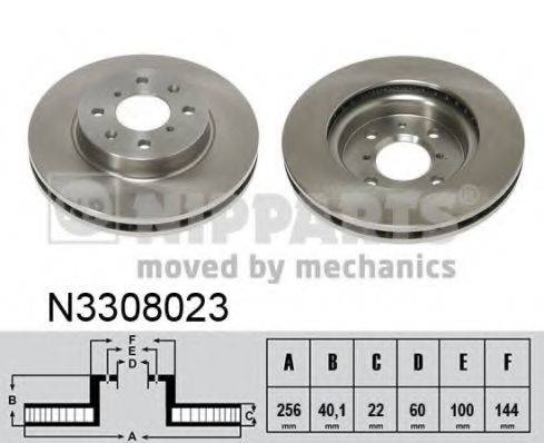 гальмівний диск NIPPARTS N3308023