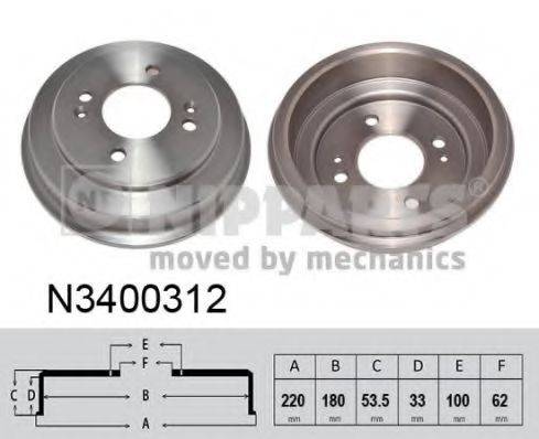 Гальмівний барабан NIPPARTS N3400312