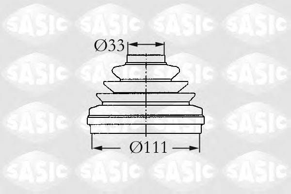 Комплект пильника, приводний вал SASIC 2933993