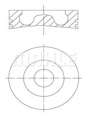 Поршень MAHLE ORIGINAL 028 02 02